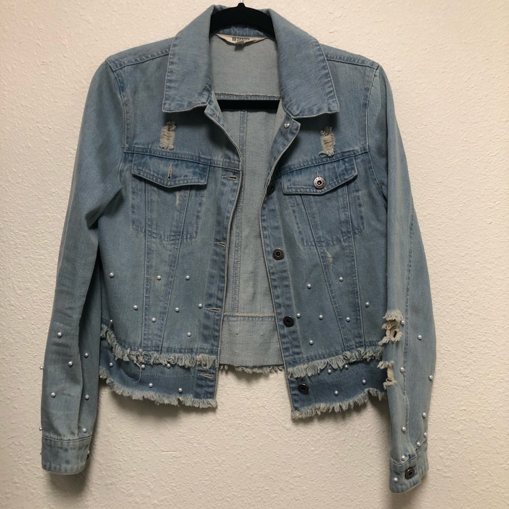 BB Dakota Demin Jacket with pearl details